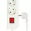 Jatkojohto | Maadoitettu virtaliitin / Tyyppi F (CEE 7/7) | 5-suuntainen | 1.50 m | 3680 W | 16 A | USB Liitäntä | On/off-kytkin | Valkoinen - Jatkojohdot - 5412810481743 - 45