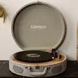 Puinen retrolevysoitin, jossa on sisäänrakennetut kaiuttimet, Bluetooth® ja AT3600L-kasetti Harmaa - Levysoittimet ja neulat - 8711902086413 - 54