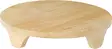 Pyöreä puinen korokealusta 27 cm, mangopuuta, luonnollinen viimeistely, sisustukseen ja tarjoiluun - Koristeet, koriste-esineet - 8721037534963 - 1