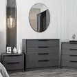 Anthracite Lipasto - Tyylikäs ja Kestävä 100% Melamiinipinnoitettu Lastulevy, 100x85x45 cm, 3 Pakettia, Moderni Säilytysratkaisu - - 19-19-8684282702733 - 2