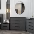 Anthracite Lipasto - Tyylikäs ja Kestävä 100% Melamiinipinnoitettu Lastulevy, 100x85x45 cm, 3 Pakettia, Moderni Säilytysratkaisu - - 19-19-8684282702733 - 3