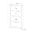 Atlantic Pine Seinähylly - Tyylikäs ja Kestävä Säilytysratkaisu, 100% Melamiinipinnoitettu, 18mm, 43,2x80x9 cm - Seinähyllyt - 8684283517893 - 5