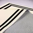 Beige Musta Matto 80x300 cm - 100% Polyesteri, Antibakteerinen, Konepestävä, Liukumaton PVC-pohja - Pienet matot ja käytävämatot - 8683742606963 - 4