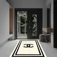 Beige Musta Matto 80x300 cm - 100% Polyesteri, Antibakteerinen, Konepestävä, Liukumaton PVC-pohja - Pienet matot ja käytävämatot - 8683742606963 - 2
