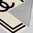Beige Musta Matto 80x300 cm - 100% Polyesteri, Antibakteerinen, Konepestävä, Liukumaton PVC-pohja - Pienet matot ja käytävämatot - 8683742606963 - 5
