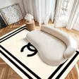 Beige Musta Matto 80x300 cm - 100% Polyesteri, Antibakteerinen, Konepestävä, Liukumaton PVC-pohja - Pienet matot ja käytävämatot - 8683742606963 - 3