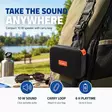 Bluetooth® Kaiutin | 360 min | Kannettava muotoilu | 10 W | Mono | Etusivu / Kannettava / Ulkokäyttöinen | Musta / Oranssi - Bluetooth kaiuttimet - 5412810475353 - 51