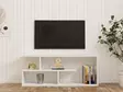 TV-taso, valkoinen, 100x40x29,6 cm, kestävä, tilava, tyylikäs - TV-tasot - 8683342851893 - 2