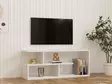 TV-taso, valkoinen, 100x40x29,6 cm, kestävä, tilava, tyylikäs - TV-tasot - 8683342851893 - 1