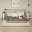 Yöpöytä, valkoinen, 60 cm korkea, kestävä, moderni design - Yöpöydät - 8681875274073 - 1