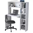 Opiskelupöytä, valkoinen, 113,2 cm leveä, kestävä, tilava - Työpöydät - 8683342594073 - 7