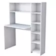 Opiskelupöytä, valkoinen, 113,2 cm leveä, kestävä, tilava - Työpöydät - 8683342594073 - 9
