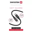 Datakaapeli USB / Ligthning 1.5 M 60W musta - Lightning-kaapelit - 8595217481473 - 1