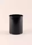 Galvanoitu Musta Aterinteline - Tyylikäs Keittiöjärjestäjä - Koko 10x10x13 cm - Ei Astianpesukone- tai Mikroaaltouunikelpoinen - Aterimet ja ottimet - 8684283609833 - 5