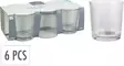 Juomalasisetti 6 kpl 280 ml kirkas kohokuvioitu lasi - Juomalasit - 8721037048293 - 1