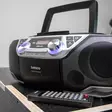 Kannettava Boombox, jossa on DAB+/FM-radio, Bluetooth®, CD, kasettinauhuri ja USB-soitin Hopea - Radiot ja MP3/4-soittimet - 8711902065043 - 53