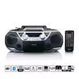 Kannettava Boombox, jossa on DAB+/FM-radio, Bluetooth®, CD, kasettinauhuri ja USB-soitin Hopea - Radiot ja MP3/4-soittimet - 8711902065043 - 1