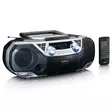 Kannettava Boombox, jossa on DAB+/FM-radio, Bluetooth®, CD, kasettinauhuri ja USB-soitin Hopea - Radiot ja MP3/4-soittimet - 8711902065043 - 13