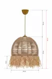 Kattokruunu, kerma, 30 cm, 80 cm, boheemi - Katto- ja seinävalaisimet - 8683342848763 - 5
