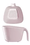 Keittiövälineet: Vaaleanpunainen Siiviläsarja (2 kpl) - 100% Muovia, Koko 24x21x14 cm, Ei Astianpesukoneeseen - Keittiötyövälineet - 8684283712083 - 1