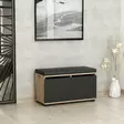 Kenkäkaappi, musta pähkinäpuu, 80 cm leveä, kestävä, tilava - Kenkäkaapit - 8684282258353 - 3