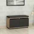 Kenkäkaappi, musta pähkinäpuu, 80 cm leveä, kestävä, tilava - Kenkäkaapit - 8684282258353 - 2