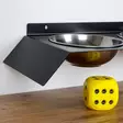 Kestävä ja Tyylikäs Musta Metallinen Lemmikin Ruokakuppi - Leveys 50 cm, Korkeus 6 cm, Syvyys 20 cm, Valmiiksi Koottu - Ruoka- ja juoma-astiat - 8682870777163 - 7