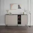 Konsoli, vaaleanruskea antrasiitti, 142 cm leveä, kestävä, käytännöllinen - Lipastot ja senkit - 8681875837643 - 2