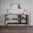 Konsoli, vaaleanruskea antrasiitti, 142 cm leveä, kestävä, käytännöllinen - Lipastot ja senkit - 8681875837643 - 3