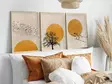 Koristeellinen kehystetty MDF-taulu (3 osaa), monivärinen, 50 x 70 cm (3 Pieces), kestävä, laadukas - Taulut ja kehykset - 8684282338963 - 5