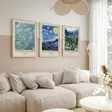 Koristeellinen kehystetty MDF-taulu (3 osaa), monivärinen, 50 x 70 cm (3 Pieces), tyylikäs, kestävä, näyttävä - Taulut ja kehykset - 8684282725473 - 3