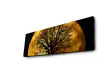 Koristeellinen LED-valaistu Suede-kangastaulu 30x90 cm - Monivärinen, 100% Puinen Kehys, Paristokäyttöinen - Taulut ja kehykset - 8681181427033 - 1