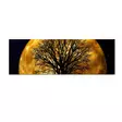 Koristeellinen LED-valaistu Suede-kangastaulu 30x90 cm - Monivärinen, 100% Puinen Kehys, Paristokäyttöinen - Taulut ja kehykset - 8681181427033 - 6