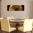 Koristeellinen LED-valaistu Suede-kangastaulu 30x90 cm - Monivärinen, 100% Puinen Kehys, Paristokäyttöinen - Taulut ja kehykset - 8681181427033 - 5