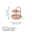 Koristeellinen metallilisävaruste, kupari, 1,2 mm, 20 cm, 21 cm, kestävä, ajaton, lumoava - Koristeet, koriste-esineet - 8684282243533 - 7