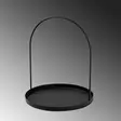 Koristeellinen metallilisävaruste, musta, 1,2 mm paksuus, 22,5 cm halkaisija, kestävä - Koristeet, koriste-esineet - 8684282243403 - 6