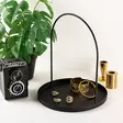 Koristeellinen metallilisävaruste, musta, 1,2 mm paksuus, 22,5 cm halkaisija, kestävä - Koristeet, koriste-esineet - 8684282243403 - 2