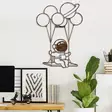 Koristeellinen Metallinen Seinäkoriste - Antiikkiväri, Koko 70x44 cm, Käsinmaalattu, Yksilöllinen Sisustuselementti - Koristeet, koriste-esineet - 8684282644873 - 3