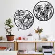 Koristeellinen Metallinen Seinäkoriste, Musta, 100% Metalli, 1,2mm Paksuus, 100x50 cm, Tyylikäs ja Kestävä Design - Koristeet, koriste-esineet - 8683342112123 - 3