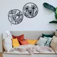 Koristeellinen Metallinen Seinäkoriste, Musta, 100% Metalli, 1,2mm Paksuus, 100x50 cm, Tyylikäs ja Kestävä Design - Koristeet, koriste-esineet - 8683342112123 - 5