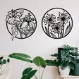 Koristeellinen Metallinen Seinäkoriste, Musta, 100% Metalli, 1,2mm Paksuus, 100x50 cm, Tyylikäs ja Kestävä Design - Koristeet, koriste-esineet - 8683342112123 - 2