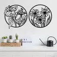 Koristeellinen Metallinen Seinäkoriste, Musta, 100% Metalli, 1,2mm Paksuus, 100x50 cm, Tyylikäs ja Kestävä Design - Koristeet, koriste-esineet - 8683342112123 - 4