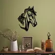 Koristeellinen Metallinen Seinäkoriste, Musta, 100% Metalli, 1,5 mm Paksuus, 43 x 56 cm, Helppo Asennus - Koristeet, koriste-esineet - 8683743841943 - 2