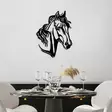 Koristeellinen Metallinen Seinäkoriste, Musta, 100% Metalli, 1,5 mm Paksuus, 43 x 56 cm, Helppo Asennus - Koristeet, koriste-esineet - 8683743841943 - 3