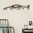Koristeellinen Metallinen Seinäkoriste, Musta, 100% Metalli, 1,5 mm Paksuus, 68 x 14 cm, Helppo Asennus - Koristeet, koriste-esineet - 8683743841783 - 2
