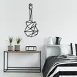 Koristeellinen Metallinen Seinäkoriste, Musta, 23x55 cm, 100% Metalli, Helppo Asennus, Kevyt ja Kestävä - Koristeet, koriste-esineet - 8681875518573 - 2