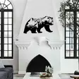 Koristeellinen Musta Metalliseinäkoriste 71x41 cm - Tyylikäs ja Kestävä Sisustuselementti - Koristeet, koriste-esineet - 8684282418733 - 5