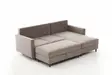 Kulmasohva, kerma, 210 cm leveä, moderni, mukava - Sohvat - 8683743274413 - 8