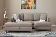 Kulmasohva, kerma, 210 cm leveä, moderni, mukava - Sohvat - 8683743274413 - 2
