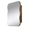 Kylpyhuonekaappi, 100% Hardboard, Pähkinä, Peili 60x70 cm, Kompakti Koko 12x45x50 cm, Yksi Paketti, Kestävä ja Tyylikäs - Kylpyhuonekalusteet - 8683742873303 - 8